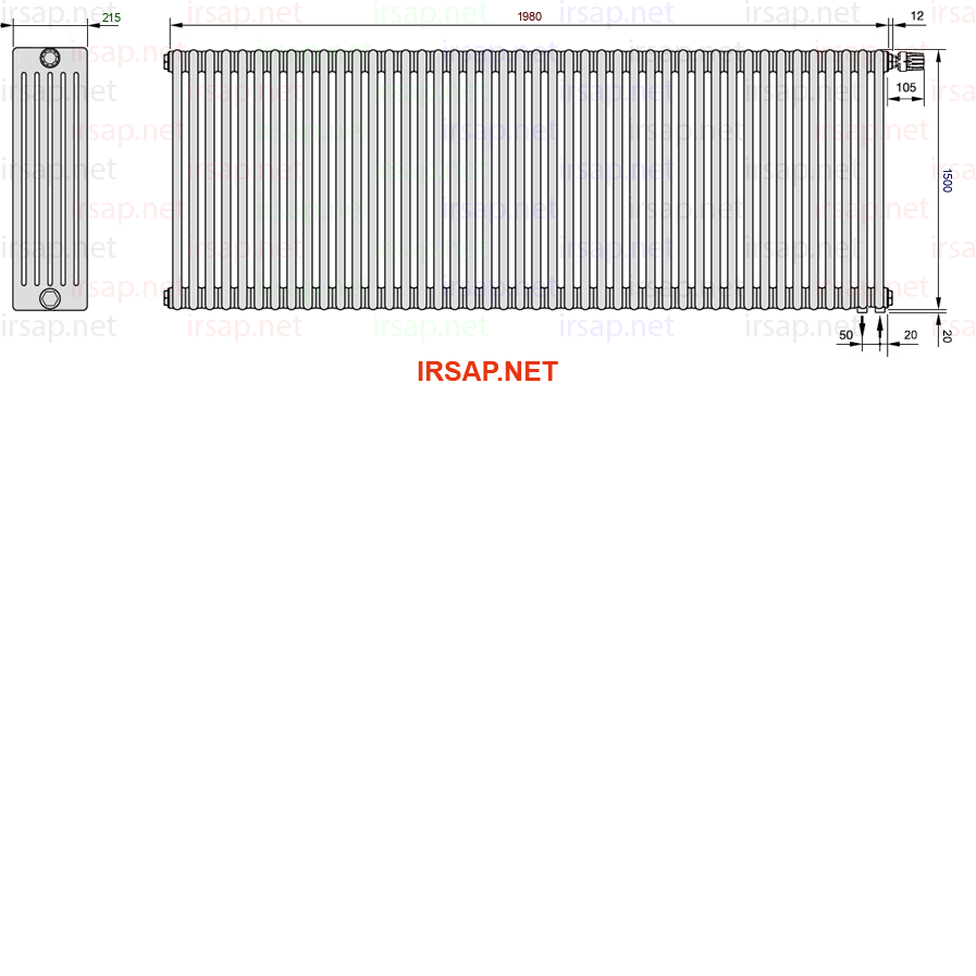 Радиатор IRSAP Tesi 61500/44 T25 CL 01